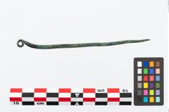 Etikett zu Bronzerollenkopfnadel (NHMW-PRAE-026504)